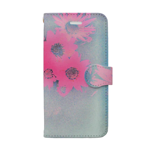 Flower jeans 手帳型スマホケース