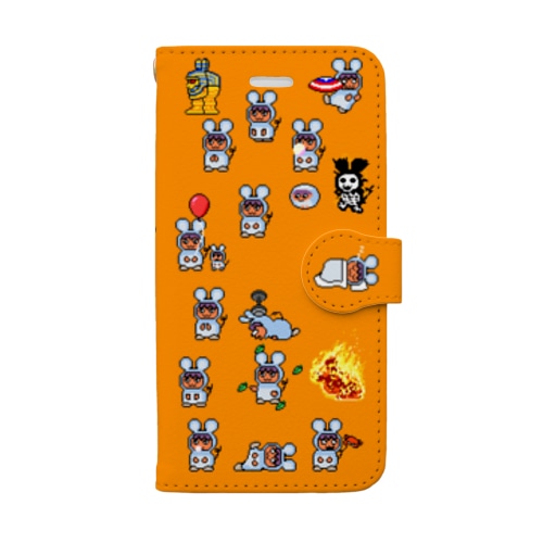 Jマウス・オレンジ Book-Style Smartphone Case