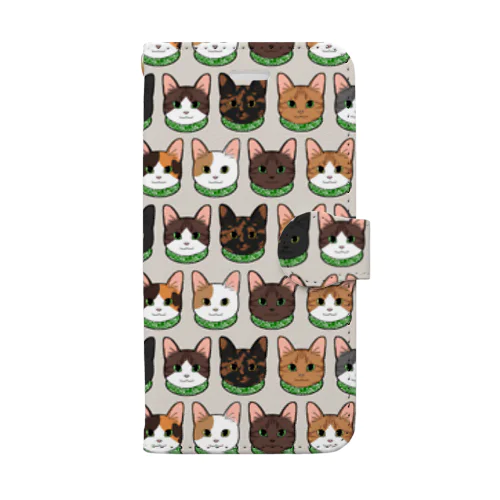 日本の猫たち Book-Style Smartphone Case