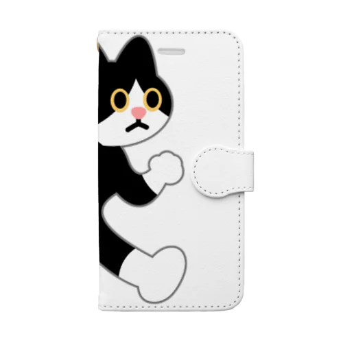 飛び出し坊や猫 Book-Style Smartphone Case