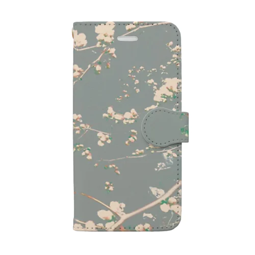 SAKURA cinza Book-Style Smartphone Case