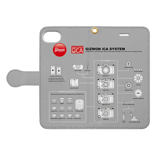 iCA システム図 手帳型スマホケース