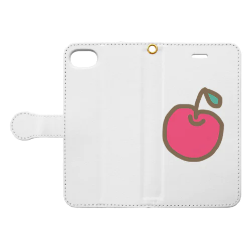 りんご🍎 手帳型スマホケース