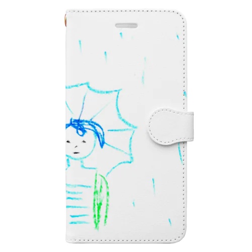 ばか。雨の、ばか。 手帳型スマホケース