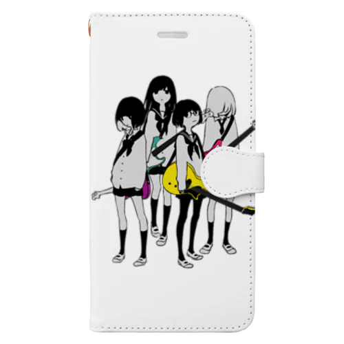 ギター＆ベース女子高生 Book-Style Smartphone Case