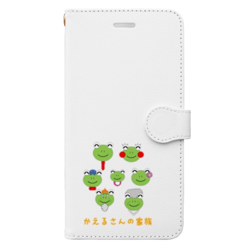 かえるさんの家族 Book-Style Smartphone Case