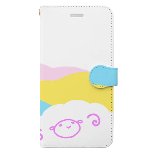 ひつじとふじさん Book-Style Smartphone Case