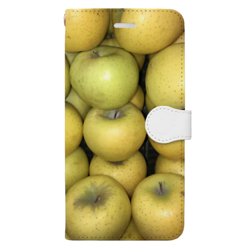 黄色リンゴ！梨じゃないよ！！ Book-Style Smartphone Case