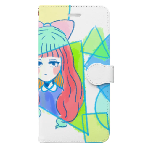 目つきはわるめ-sukesu case Book-Style Smartphone Case