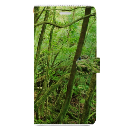 屋久島の苔むす世界 Book-Style Smartphone Case