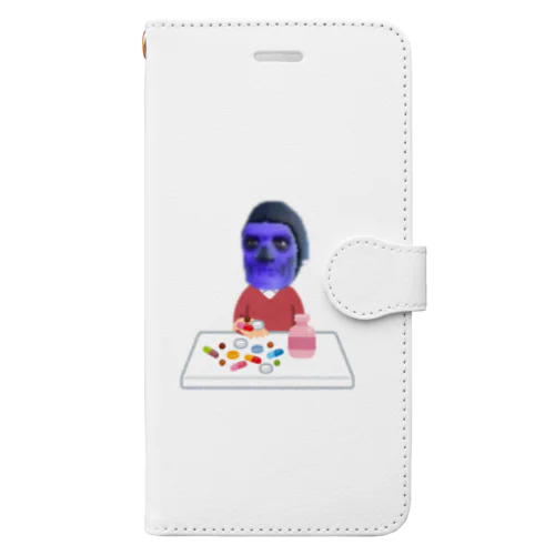 ODスカルくん Book-Style Smartphone Case