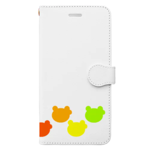 シルエットのかえるさん Book-Style Smartphone Case