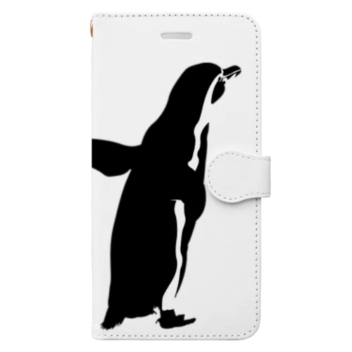 ペンギンシルエット Book-Style Smartphone Case