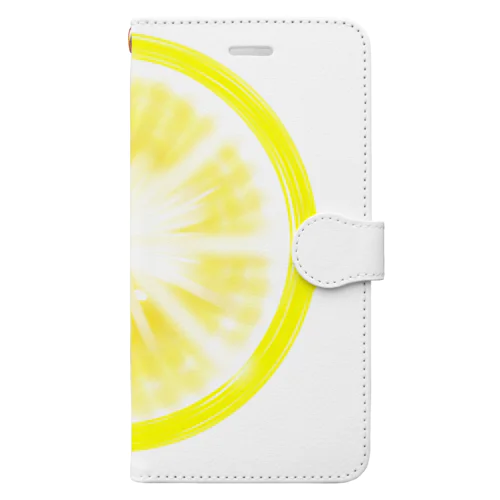 輪切りレモン Book-Style Smartphone Case