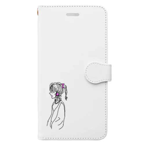 三つ編みポニー Book-Style Smartphone Case