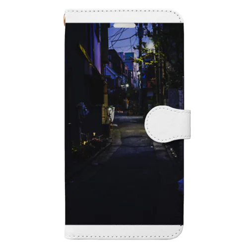 back alley×night Book-Style Smartphone Case