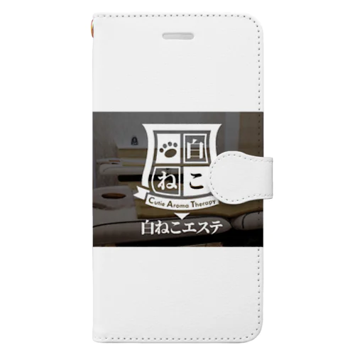 白ねこグッズ Book-Style Smartphone Case
