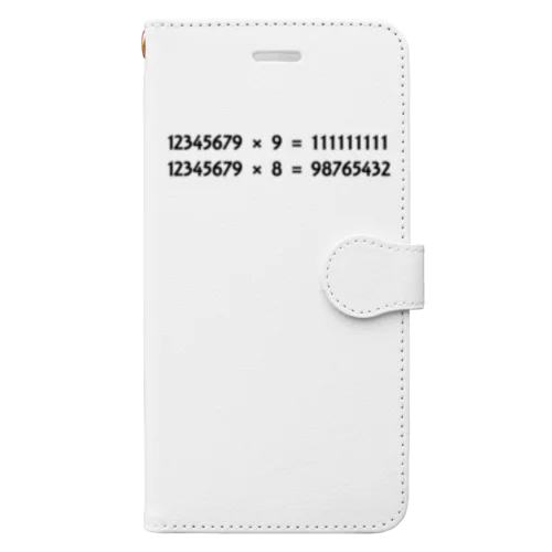 面白い計算４：数式：算数：数学：おもしろ・ジョーク・ネタ Book-Style Smartphone Case