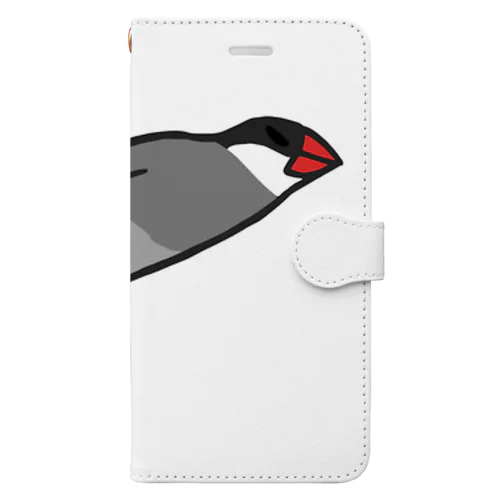 ミサイル文鳥　桜文鳥 Book-Style Smartphone Case