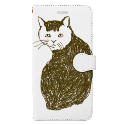 ネコ（Tシャツ・パーカー・グッズ・ETC） Book-Style Smartphone Case