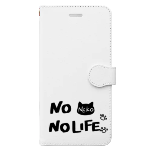 NO NEKO(猫) NO LIFE  Book-Style Smartphone Case