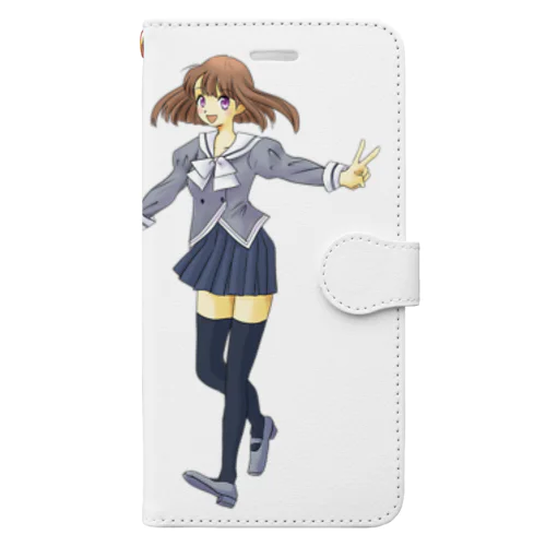 セーラー服の女の子 Book-Style Smartphone Case