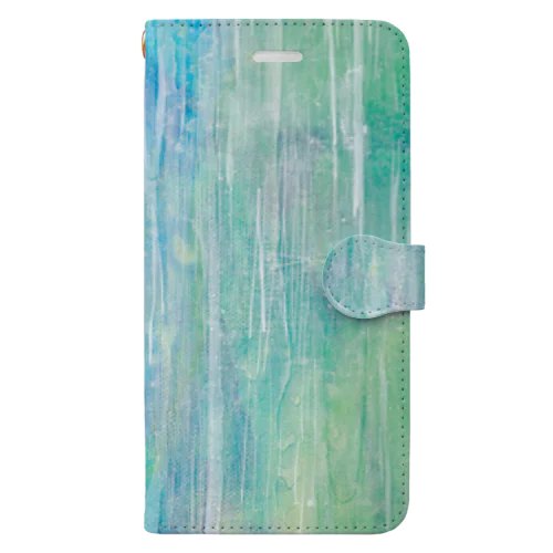 春の雨 Book-Style Smartphone Case