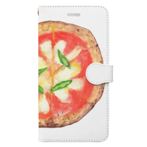 Pizza マルゲリータ Book-Style Smartphone Case