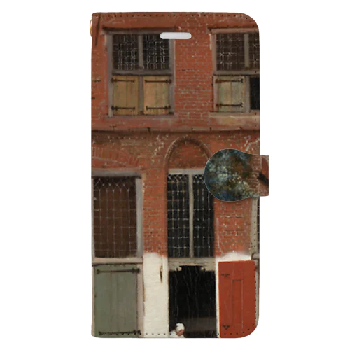 小路 / フェルメール (View of Houses in Delft (The little Street) 1658) Book-Style Smartphone Case