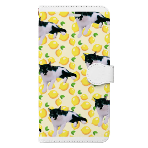 No.4 爽やかバトにゃん♪ Book-Style Smartphone Case