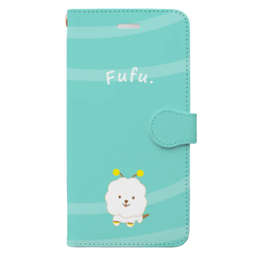 【COLOM.】コロ。ビションフリーゼ犬【ふぅふぅ】bee!!!version!!!手帳型スマホケース Book-Style Smartphone Case