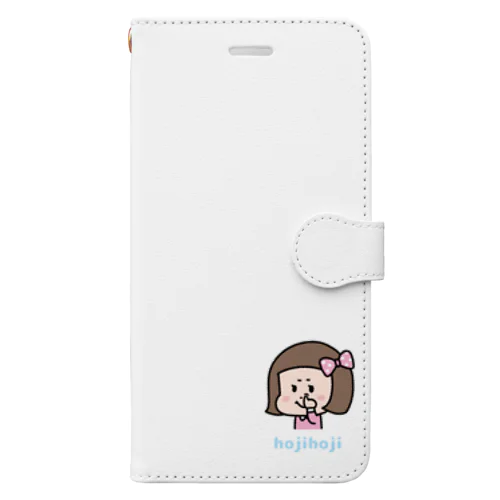 ほじほじシリーズ『茶髪女の子』 Book-Style Smartphone Case