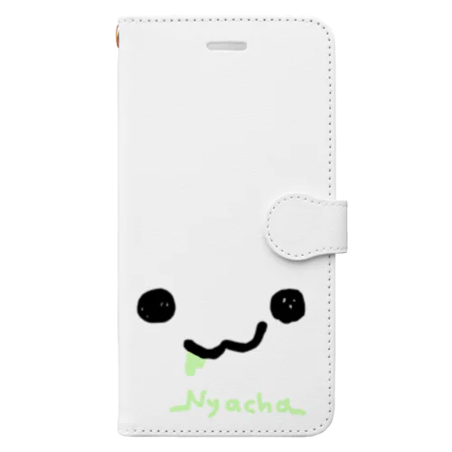 目と口とよだれ Book-Style Smartphone Case