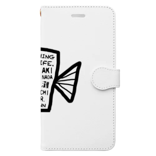 ナダギョ  薄い色のＴシャツはこちらで Book-Style Smartphone Case