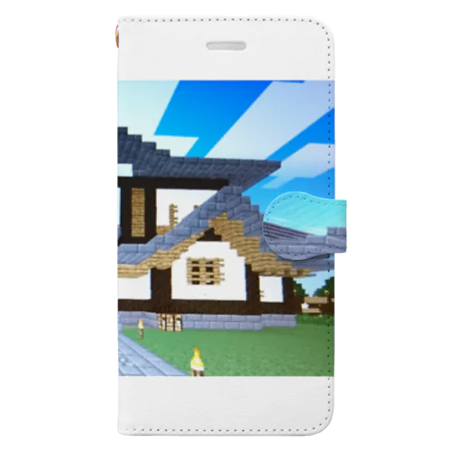 マイクラ、城 Book-Style Smartphone Case