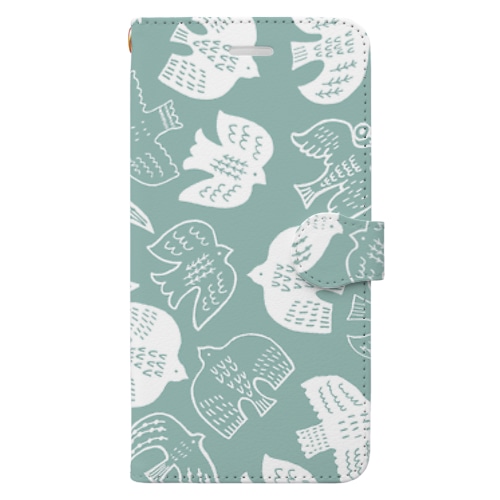 はばたくトリたちB Book-Style Smartphone Case