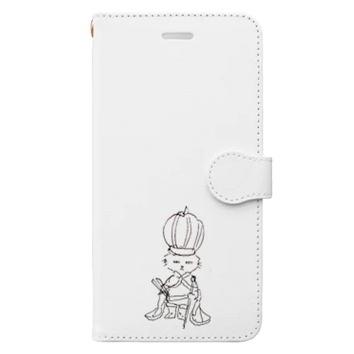 王様アール/モノトーン Book-Style Smartphone Case