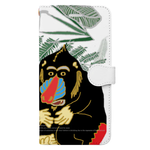 【MANDRILL】 手帳型スマホケース