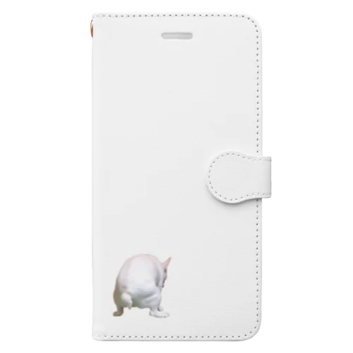 いきむフレンチブルドッグ(リアル) Book-Style Smartphone Case