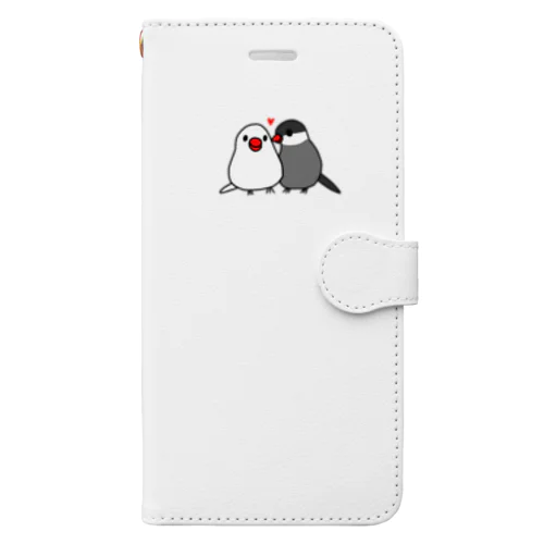 ラブ文鳥 Book-Style Smartphone Case