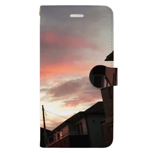 夕焼け小焼け Book-Style Smartphone Case