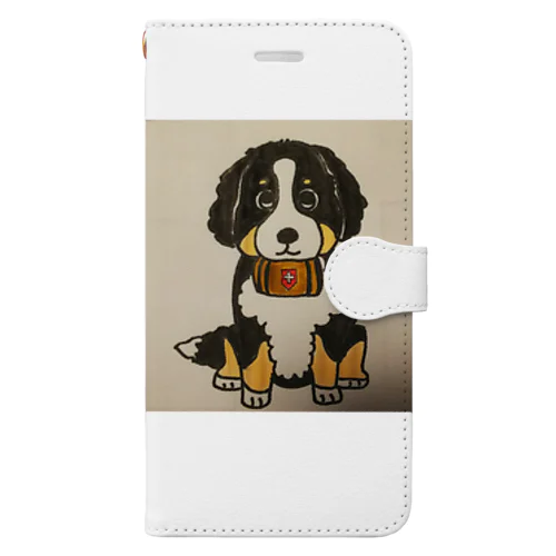 バーニーズマウンテンDogちゃん Book-Style Smartphone Case