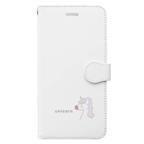 ゆめかわ ユニコーン Book-Style Smartphone Case