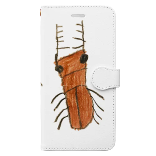 カブトムシとクワガタ Book-Style Smartphone Case