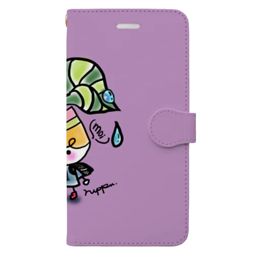 Tsubomiちゃん　雨も大好きシリーズA Book-Style Smartphone Case