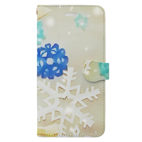 雪の結晶❄️ Book-Style Smartphone Case