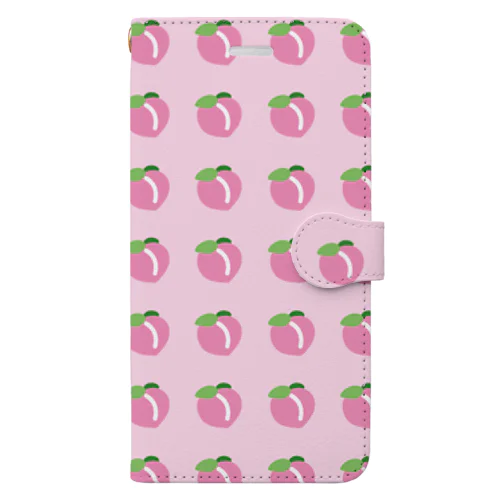桃の収穫祭 Book-Style Smartphone Case
