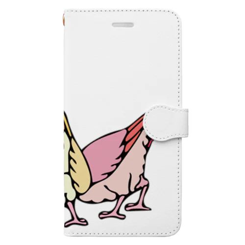 鳥の後ろ姿 Book-Style Smartphone Case