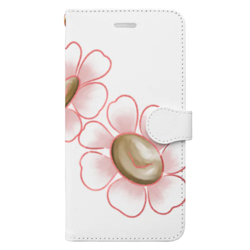 小花 Book-Style Smartphone Case