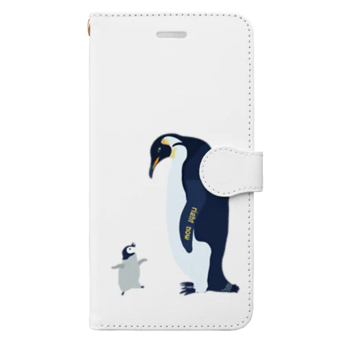 皇帝ペンギン親子 Book-Style Smartphone Case
